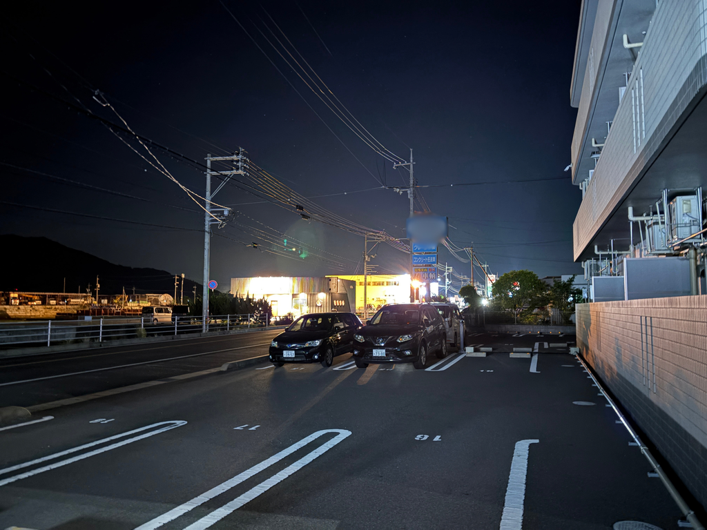 幹線道路沿いの光害